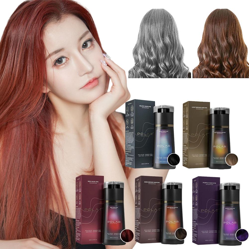 Hair Care Natural Ingredients - Shampoo colorant pour cheveux, 200 ml,