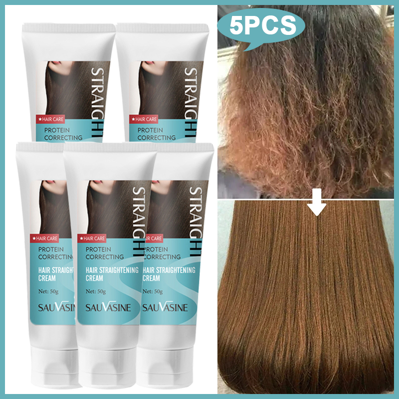 Hair Care Natural Ingredients - KerBrian-Crème lissante professionnelle pour cheveux abîmés,