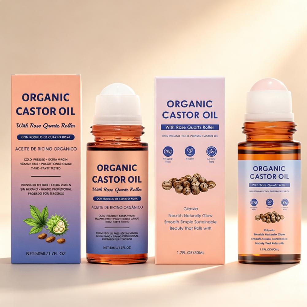 Hair Care Organic - Huile de ricin biologique avec applicateur